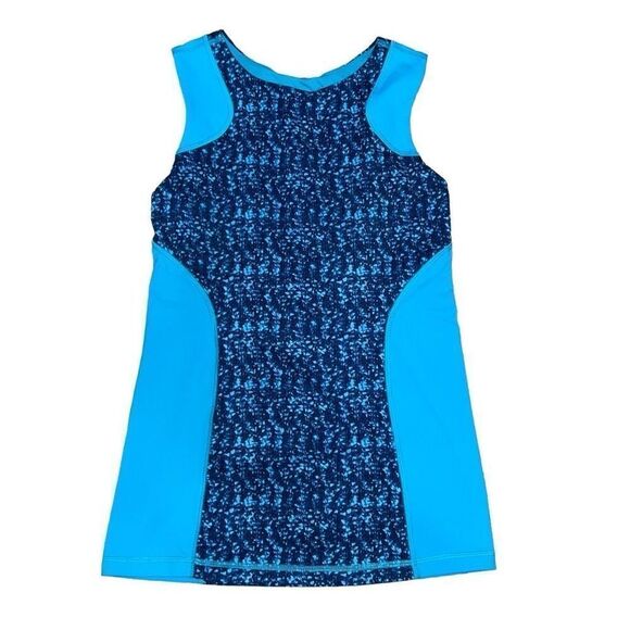 Ivivva by Lululemon Girls Sleeveless Tank Top Blue Built-in Bra sz 12 Athletic - Picture 1 of 6